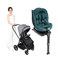 【Chicco 官方直營】Mysa時尚手推車+Seat3Fit Isofix安全汽座Air版(嬰兒手推車)