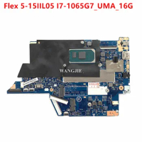 For Lenovo ideapad Flex 5-15IIL05 Laptop Motherboard 5B20S44455 5B20S44323 I7-1065G7_UMA_16G RAM 19792-1 448.0K105.0011