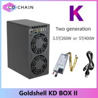New Goldshell KD BOX II 5TH/s 400W KDA Miner With 750W PSU Kadena Asic Miner Goldshell Box Miner Kd box 2 Good For Home Mining