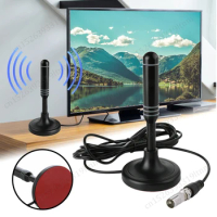 Portable TV Antenna With 3m Coaxial Cable VHF/UHF Quick Response HDTV Digital Antenna DVB-T DVB-T2 DAB Indoor Outdoor Aerial Set