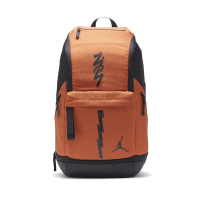 Nike 後背包 Jordan Backpack 男款 喬丹 飛人 可裝筆電 側邊水壺袋 大容量 橘 黑 JD2123001GS-002