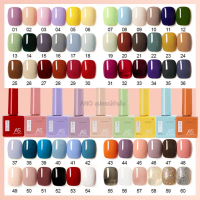ของแท้ 100% ยกเซ็ต 60สี สีทาเล็บเจล AS รุ่นขวดบอกสี ชนิดอบ 15ml ยาทาเล็บเจล ขวดเหลี่ยม ano_beauty