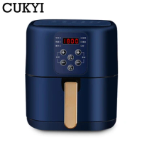 CUKYI 6L Household Air Fryer Electric Baking Oven Automatic French Fries Maker Oil Free BBQ Tool Cooking Machine 60 Min Timing