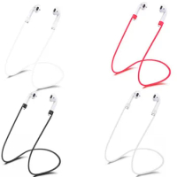 Silicone Earphone Rope Holder Anti-Lost Cable For Apple iphone X 8 7 AirPods Wireless Bluetooth Headphone Neck Strap Cord String