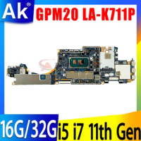 For HP Elitex2 G8 Laptop Motherboard M51656-601 M51656-001 with i5 i7 11th Gen CPU 16G/32G RAM GPM20 LA-K711P 100% Working