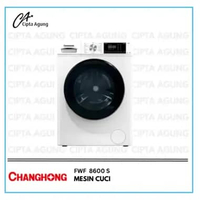 CHANGHONGMESIN CUCI FRONT LOADING 8 KG FWF8600S FWF 8600S FWF8600S FWF 8600S TABUNG EKSTRA BESAR 16