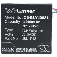 Cameron Sino Battery For LG BL-T12 Pad 7.0,V400,V410 4000mAh / 15.20Wh