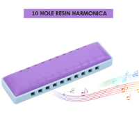 Harmonica Diatonic Blues Harmonica 10 Holes Blues Harp Mouth Organ Harmonica Resin Shell For Kids Adults