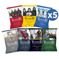 【Tyrrells泰勒思】英國洋芋片 任選5入組(150g/黑松露海鹽135g)