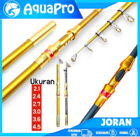 Aquapro Joran Pancing Portable High Carbon Joran Laut Telescopic Antena Tongkat Pancing Ikan Laut Te