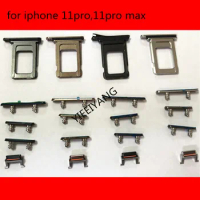 100set/lot Original Sim Card Tray Volume Key Button Power Key Switch On Off Button Mute Switch For iPhone 11 pro max