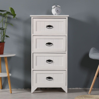 European-Style Chest of Drawers Solid Wood Drawer Style Storage Cabinet Bedroom Living Room Mini IKEA White Chest of Drawers Storage Five-Bucket Cabinet