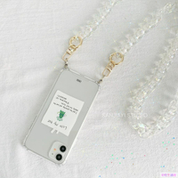 韓風亞克力包鏈極光斜挎鏈條樹脂手機殼鏈掛脖金屬珍珠鏈創意DIY飾品配件