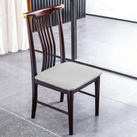 新中式餐椅家用餐桌椅子全實木中式靠背整裝簡約餐廳凳子軟包坐墊