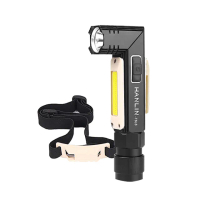 【HANLIN】HANLIN-T6L8 新磁吸強光手電筒工作燈 COB USB直充(附頭燈帶)