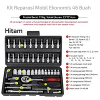 SKY - [GEONTECH] Kunci Shock Set 46 PCS Kunci Lengkap Full Set (1/4 ") Pas Ring L Motor Kunci/Kunci 