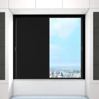 Portable Blackout Curtains Blackout Window Shades Window Curtains Easy To Cut Waterproof UV-resistant Black Out Blind For Window