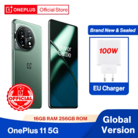 Global Version OnePlus 11 5G 8GB 128GB Snapdragon 8 Gen 2 2K 120Hz AMOLED Display 100W SUPERVOOC Charge 5000mAh Battery