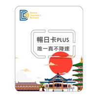 DJB_暢日卡PLUS 日本6天無限流量吃到飽不降速上網卡