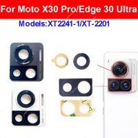 Rear Camera Glass Lens Cover For Motorola Moto X30 Pro Edge 30 Ultra XT2241-1 XT-2201 Back Camera Lens Glass with Frame Holder