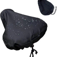 Bike Seat Cover Bicycle Seat Rain Cover Waterproof Bike Cushion Seat Protector with Drawstring for Rainproof and Dust Resistant