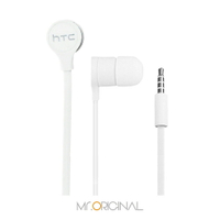 HTC 原廠MAX300 立體聲 扁線入耳式耳機3.5mm (白色 /密封裝)