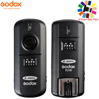 Godox FC-16 2.4G Wireless Remote Flash Trigger 16 Channels for Canon 5D Mark IV/5D Mark III/5DII 5DsR 50D 40D 7D 7DII 6D 1DS