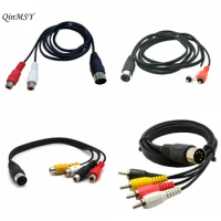 5Pin DIN Male MIDI Cable to 4 RCA 2 Dual RCA Male Plug Audio Cable For Naim Quad Stereo Systems 5 Pin DIN Male Plug Newest 0.5m