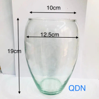 CHẬU CÂY THỦY SINH THỦY CANH, HỒ CÁ THỦY TINH SIZE NHỎ 12X19 CM, TERRARIUM MINI FISH TANK + Kèm rọ n