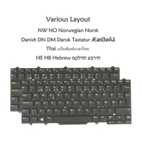 Norwegian Danish Hebrew Thai Laptop Keyboard For Dell Latitude E5450 5450 E7450 E5470 E7470 5480 5488 5490 5491 5495 7480 7490