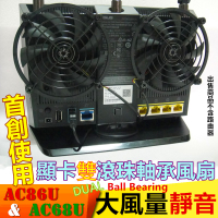 華碩RT-AC68U AC86U R6300 AC15 C9 AX68U 雙胞胎風扇 路由器風扇 酷碼 鋼彈 ZAKUⅡ