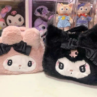 Gothic Melody Kuromi Pouch Makeup Tas Dompet Black Sanrio