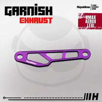 Hayaidesu Garnish Knalpot Yamaha NMAX, AEROX, LEXI - Garnish Variasi Full CNC Anodized Ungu