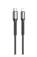 VFAN X22 TYPE-C 轉 LIGHTNING 1M PD 30W 超快速數據線 銀色 (V009)