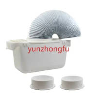 Universal Tumble Dryer Condenser Kits Vent Hose Ventillation Kit Box Part With 1'PVC Flexible Stretch Exhaust Duct