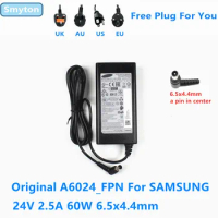 Original A6024_FPN 24V 2.5A 60W AC Adapter for Samsung A6024_FPNW HW-E550 HW-J550 HW-H551 Soundbar Speaker Power Supply Charger