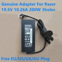 Genuine 19.5V 10.26A 200W 3holes RC30-0238 RC30-02380100 AC Power Adapter Charger For Razer BLADE 15 RZ09-02385 Power Supply