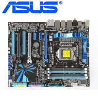 LGA 1156 For Intel P55 ASUS P7P55D Deluxe Motherboard DDR3 16GB P7P55D-Deluxe Desktop Mainboard ATX Systemboard PCI-E X16 Used