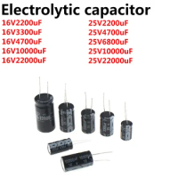 10pcs capacitor 16v 2200uf 16v 3300uf 16v 4700uf 16v 10000uf 25v 2200uf 25v 4700uf 25v 6800uf 25v10000uf 25v22000uf