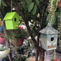 【附發票】鳥窩 鳥籠 寵物籠花園裝飾 庭院 陽臺裝飾 創意 田園別墅園藝花園裝飾仿真鳥窩裝飾