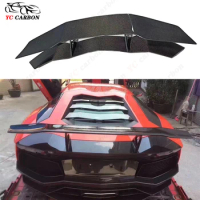 For Lamborghini Aventador LP700 720 DMC Style Carbon fiber Spoiler Rear Tail fins Duckbill Car Wing Retrofit the rear wing