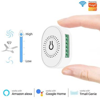 Smatrul Kipas Angin Tuya Wifi Smart Ceiling Fan Speed Switch EU 220V Mini Wall on Off Module Remote 