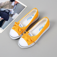Beier 99-202 Womens Canvas Shoes Womens White Shoes All-Match Artistic Low-Cut Shoes Summer