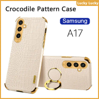 Crocodile Pattern Suitable For Samsung A17 Phone Case A07 A17 A27 A37 A57 5G 4G LTE Casing Finger Ri
