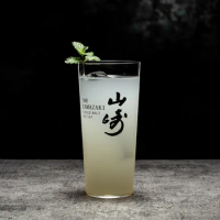 Japanese Style Straight Cocktail Glass Highball Hypo Cup Lengthened And Heightened Colin Cup Drinking Water Cup
