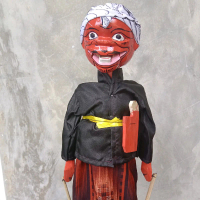 wayang golek cepot murah, hiasan rumah, sovenir, pajangan, mainan tradisional