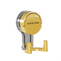 免打孔防 真空吸盤 水吸盤掛勾 黄色 2個