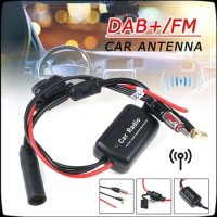 Universal DAB + FM Car Antenna Aerial Splitter Cable Digital Radio + Amplifier Accessories