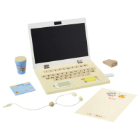 【Teamson】Tom and Jerry 木製磁吸筆記型電腦豪華辦公組(專屬孩童的筆記電腦)