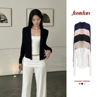 【48 giờ đến】Áo Khoác Cardigan Dáng Dài cotton lông mịn Justdun-304
